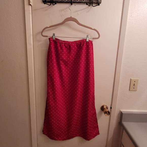 Red Polka Dot Kathie Lee Collection Skirt - Picture 2 of 6